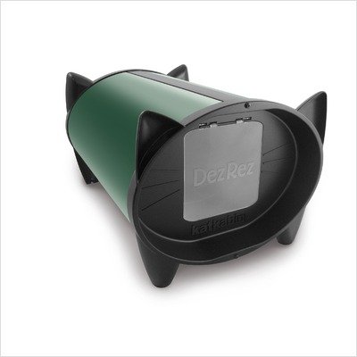 Outdoor Cat House in Forest Green Doors: Single Door (as shown)