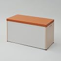 山善(YAMAZEN) ガーデンマスター プラスチック収納庫 EPベンチストッカー ABS-8045(LBR)