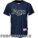 Majestic Tampa Bay Rays Navy Blue Replica Baseball Performance Jersey