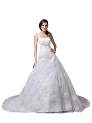 Lace-Up One Shoulder Organza/Satin Wedding Dress 