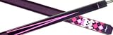 Players Flirt F-2720 - Double Pink Points with Argyle Sleeve and Girlie Skull Pool Cue Stick