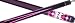 Sporting Goods : Players Flirt F-2720 - Double Pink Points with Argyle Sleeve and Girlie Skull Pool Cue Stick
