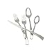 J.A. Henckels Bellasera 45-Piece Flatware Set, Service for 8