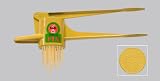 --- New in UK! --- PREPARE OWN PASTA / NOODLES IN A FEW MINUTES! Original Kull Spaetzle-Schwob-Fix (Spaetzle like handmade) YELLOW, Spaetzle Press / Spaetzle Maker - suitable for dishwasher! Incl. Spaetzle Recipe! Also high-quality POTATO RICER!