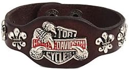 OgaVa Vilam Leather Bracelet Crowe Harley Cool Two Buttons