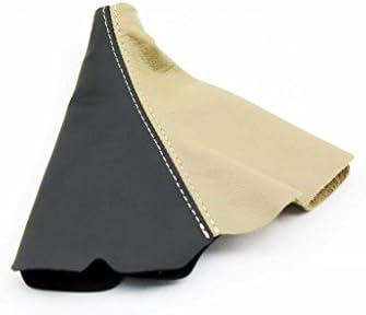 Fits 1997-2004 Corvette C5 Real Leather Manual Shift Boot Black/Light Oak (Skin Only)