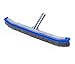 18″ Curved Pool Spa Wall Brush with Stainless Steel Bristles Aluminum Back