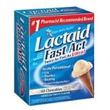 Johnson and johnson lactaid fast act lactase enzyme supplement chewable tablets - 60 ea