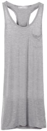 Zacoo Women's Candy Color Modal mini Dress Free Size Light Gray