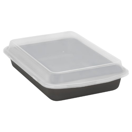 Baker's Secret 1107162 Signature Oblong Cook N' Carry Pan with Plastic Cover