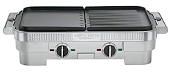 Cuisinart GR-55 Griddler Stainless-Steel Nonstick Grill/Griddle Combo