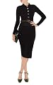 Black Wool Pencil Skirt