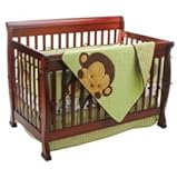 Mod Pod Pop Monkey 4 Piece Crib Bedding Set