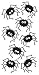 Essentials Large Dimensional Stickers-Spiders