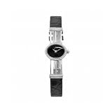 Milus Women's PER007 Persea Black Alligator Strap Diamond Accented Watch