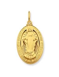 Sterling Silver & 24k Gold -plated Miraculous Medal