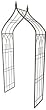 Panacea Products Ogee Top Garden Arbor with Finials, Black