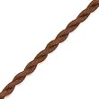 16" Brown Twisted Silk Cord Necklace