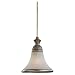 Sea Gull Lighting 61251-824 Single-Light Highlands Mini-Pendant, Dusted Ivory Glass, Palladium