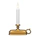 Xodus Innovations FPC1525B Battery Operated LED Window Candle with Sensor, White/Golden