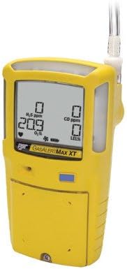 XT Multi-Gas Detector For Combustible % LEL, Oxygen, Hydrogen Sulfide And Carbon Monoxide With Yellow Housing