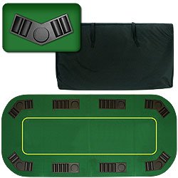 Deluxe Texas Holdem Folding Poker Tabletop - 80 inches