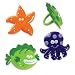 12 pk Sea Animal Rubber Cupcake Topper Rings