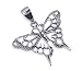 Cute Filigree Sterling Silver 25 MM X 25 MM Pendant Butterfly Charm