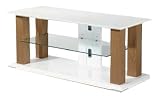 Gisan - HQ30BL - Meuble pour Ecran Plasma / LCD - Dimensions : L1130 x H490 x P420 cm - Blanc laqu&eacute;