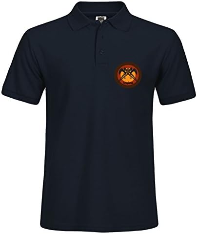 Navy Persoanl Design Casual Men Summer Polo Shirt With Short Sleeve Size Large