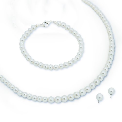 Cathy’s Concepts Graduated 3-Piece Pearl Jewelry Collection