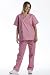  : Unisex Solid Scrub Set - 2 Pockets