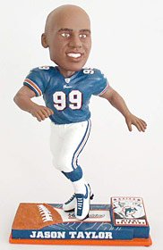 Miami Dolphins Jason Taylor Forever Collectibles On Field Bobble Head