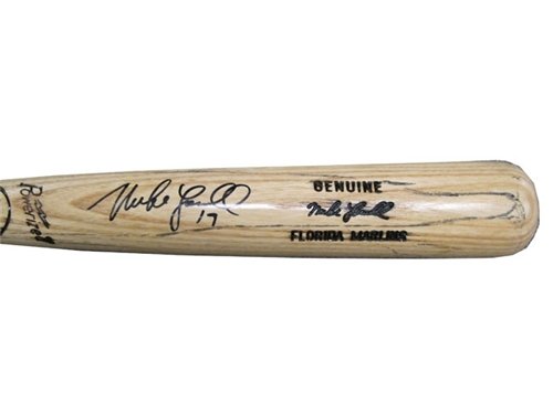 Mike Lowell Autographed/Signed His Model Bat