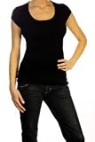 Splendid 1x1 Cap Sleeve Scoop in Black