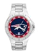 New England Patriots Mens Pro Ii Stainless Steel Bracelet Watch