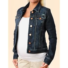 Buy A Pea in the Pod: It Jeans Button Front Plain Weave Denim Maternity Jacket by !iT Jeans