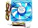 APEVIA 80mm 4pin+3pin UV Blue Case Fan
