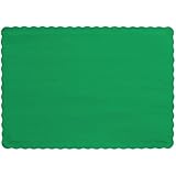 Creative Converting 50 Count Touch of Color Paper Placemats, Emerald Green