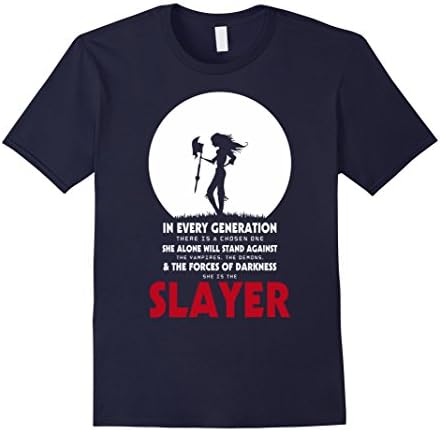 Men's She is the Slayer 3XL Navy