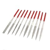 uxcell　ニードルヤスリ　ニードルファイル　均等　スクエア　ラウンド　トライアングル　クロッシング　ダイヤモンド　180mm x 5mm　10本入り
