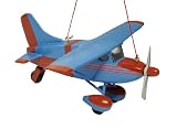 Review Kurt Adler  / Painted Wooden Replica Cessna 180 Airplane Christmas Ornament