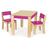 P'kolino Little One's Table and Chairs, Fuchsia