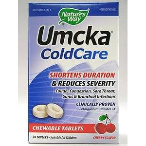 Natures Way – Umcka ColdCare Cherry Chewable – 20 Chw
