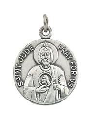 CleverEves 14K Yellow Gold 18.00 mm Saint Jude Medal