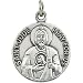 Clevereve's Sterling Silver 18.00 mm St. Jude Medal W 18 Inch Chain
