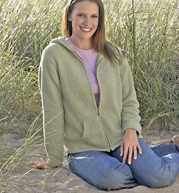 Buy Ladies' Original Micro Chenille Full Zip Hooded Cardigan