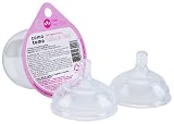 Comotomo Natural Bottle Teat, Clear, Variable Flow