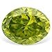 0.47 Ctw Oval Cut Lime Color Loose Natural Diamond title=
