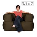 BaZi � Armchair Sofa Bean Bag in CHARCOAL Barkweave Fabric